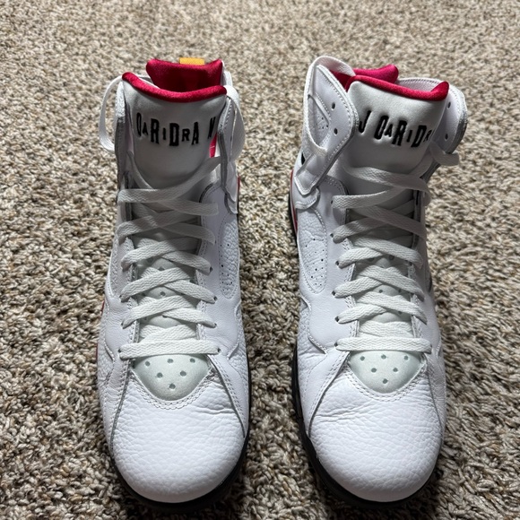 Air Jordan 7 Retro White Sneakers - Picture 7 of 13